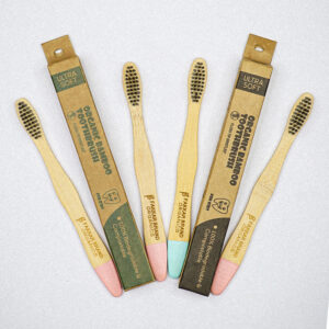 bamboo kids toothbrush – ultra soft bristles | eco friendly brush | fakkar brand organics
