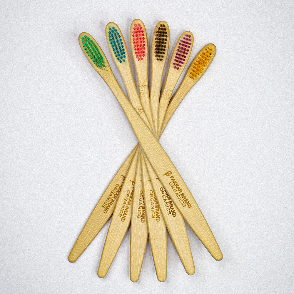 c curve bamboo toothbrush – soft & ultra soft bristles | eco friendly brush | fakkar brand organics