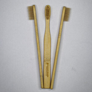 fibre bamboo toothbrush – flat brush with bamboo fibre bristles | soft & ultra soft | fakkar brand organics