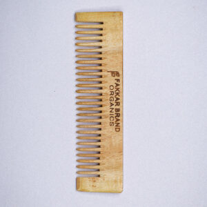 pocket neem wood comb – travel friendly hair comb | fakkar brand