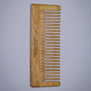 neem wood shampoo comb – wide tooth hair comb | fakkar brand