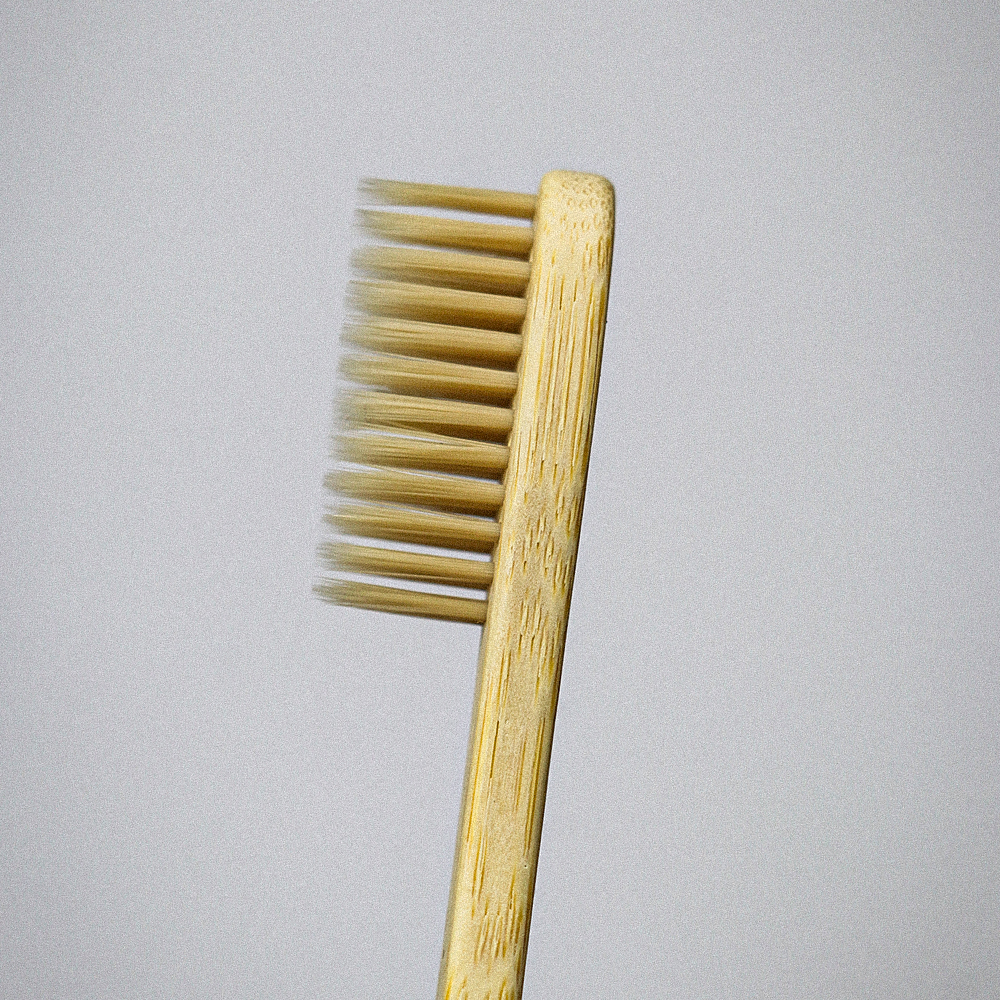 fibre bamboo toothbrush – flat brush with bamboo fibre bristles | soft & ultra soft | fakkar brand organics