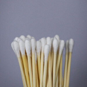 eco friendly bamboo cotton buds (pack of 75)