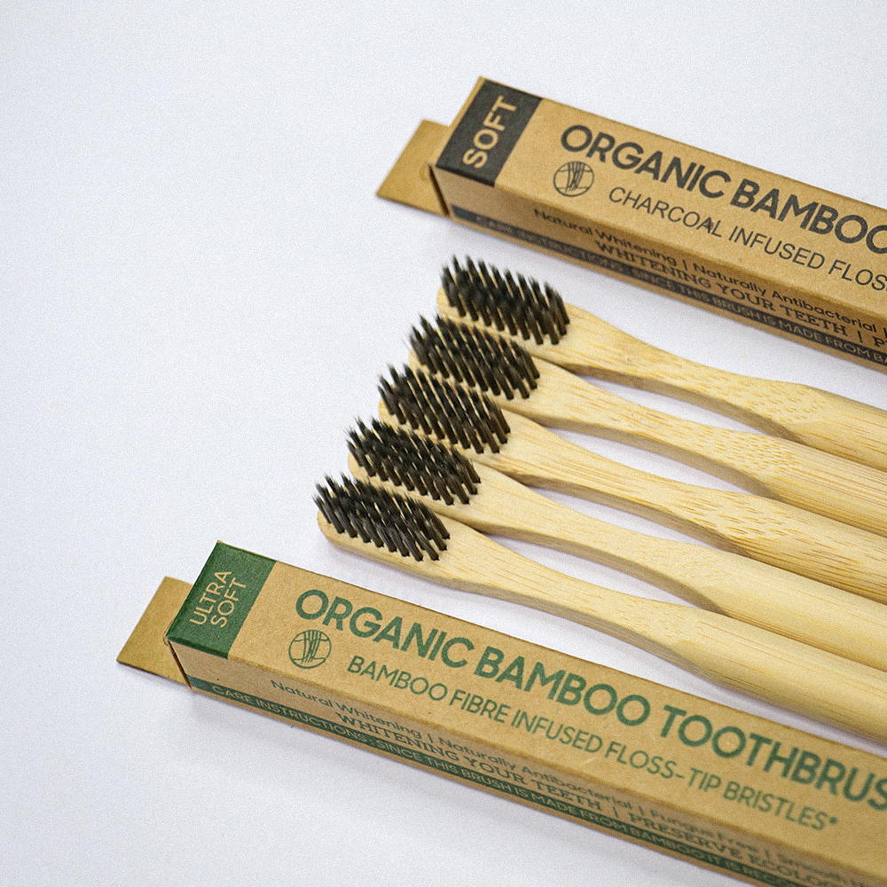 round bottom bamboo toothbrush ( soft bristles)