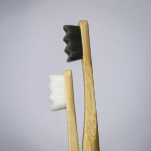 nano bristles flat zig zag bamboo toothbrush (ultra soft)