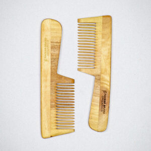 Premium Neem Wood Comb with New Handle – Smooth Grip Hair Comb | Fakkar Brand Organics